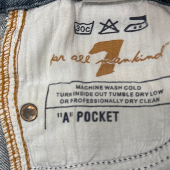7 for All ManKind Women's "A" pocket Bootcut jeans; Size 29 - Picture 11 of 12